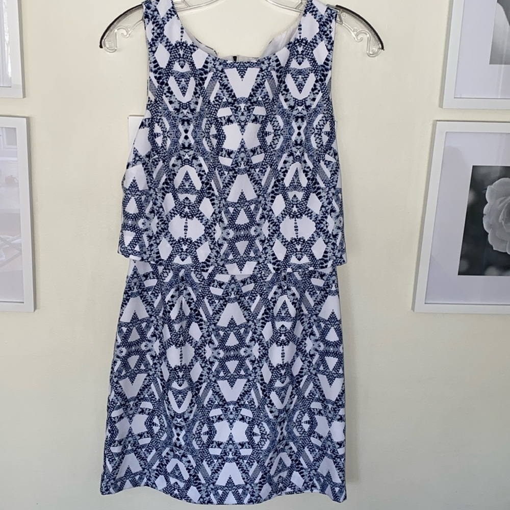 Banana Republic Geometric Dress Women's 2 Petite